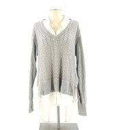 Womens Simply Vera Top Size XL One Piece Looks Like Two, Shirt And Sweater Attached - TheRealThreads